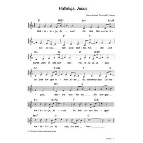 Produktbild des Artikels Halleluja, Jesus (Noten - Download)