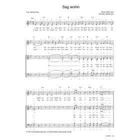 Produktbild des Artikels Noten - Download Sag wohin