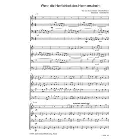 Produktbild des Artikels Noten - Download Wenn die Herrlichkeit des Herrn erscheint