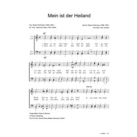 Produktbild des Artikels Mein ist der Heiland / I Have a Saviour (Noten - Download)