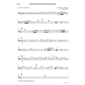 Produktbild des Artikels Noten - Download Also hat Gott die Welt geliebt (Fagott)