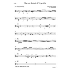 Produktbild des Artikels Noten - Download Also hat Gott die Welt geliebt (Viola)