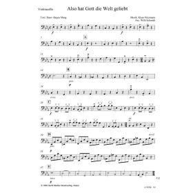 Produktbild des Artikels Noten - Download Also hat Gott die Welt geliebt (Violoncello)