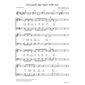 Produktbild des Artikels Noten - Download Ich weiß, der Herr hilft mir / Waar komt mijn hulp vandaan (Psalm 121)