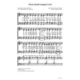Produktbild des Artikels Einst strahlt ewiges Licht / At The End Of The Road (Noten - Download)