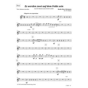 Produktbild des Artikels Noten - Download Es werden zwei auf dem Felde sein (Oboe)