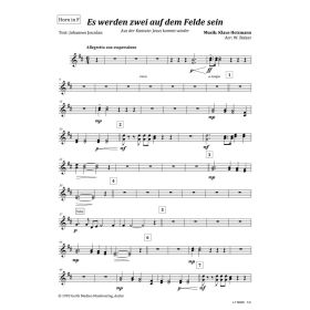 Produktbild des Artikels Noten - Download Es werden zwei auf dem Felde sein (Horn in F)