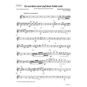 Produktbild des Artikels Es werden zwei auf dem Felde sein (Violine I) (Noten - Download)