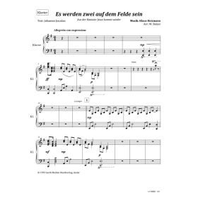 Es werden zwei auf dem Felde sein (Klavier)