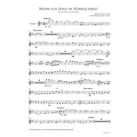 Produktbild des Artikels Wenn ich Jesus in Herrlichkeit / At the End of the Road (Noten - Download)