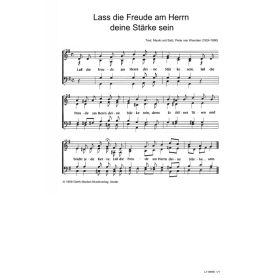 Produktbild des Artikels Noten - Download Lass die Freude am Herrn deine Stärke sein