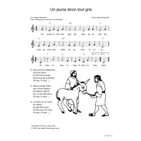 Produktbild des Artikels Un jeune ânon tout gris / Ein kleiner, grauer Esel (Noten - Download)