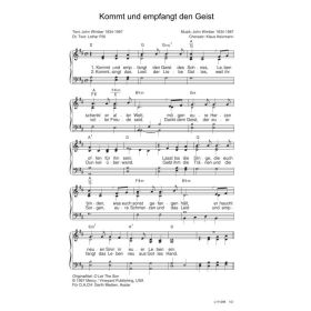 Produktbild des Artikels Kommt und empfangt den Geist / O Let The Son (Noten - Download)