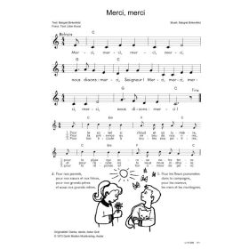 Produktbild des Artikels Merci, merci / Danke, danke lieber Gott (Noten - Download)