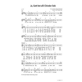 Produktbild des Artikels Noten - Download Ja, Gott het alli Chinder lieb / Ja, Gott hat alle Kinder lieb