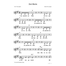 Produktbild des Artikels Noten - Download Drei Worte