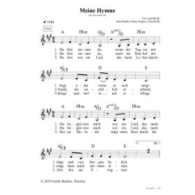 Produktbild des Artikels Noten - Download Meine Hymne (Du bist immer da)