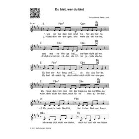 Produktbild des Artikels Noten - Download Du bist, wer du bist