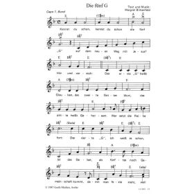 Produktbild des Artikels Noten - Download Die fünf G