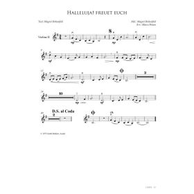 Produktbild des Artikels Noten - Download Halleluja! Freuet euch (Violine 2)