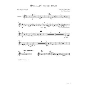 Produktbild des Artikels Noten - Download Halleluja! Freuet euch (Violine 1)