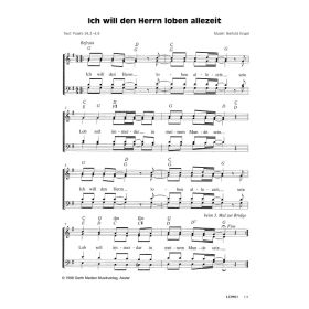 Produktbild des Artikels Noten - Download Ich will den Herrn loben allezeit
