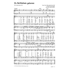 Produktbild des Artikels Noten - Download Zu Bethlehem geboren