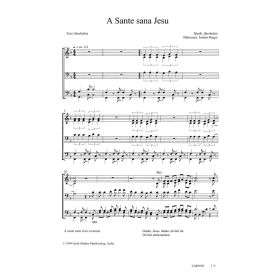 Produktbild des Artikels A Sante sana Jesu (Noten - Download)