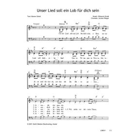 Produktbild des Artikels Unser Lied soll ein Lob für dich sein (Noten - Download)