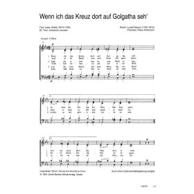 Produktbild des Artikels Noten - Download Wenn ich das Kreuz dort auf Golgatha seh' / When I Survey the Wondrous Cross
