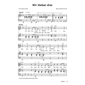 Produktbild des Artikels Wir bleiben dran (Noten - Download)