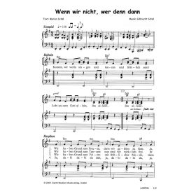 Produktbild des Artikels Wenn wir nicht, wer denn dann (Noten - Download)