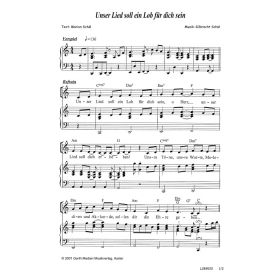 Produktbild des Artikels Noten - Download Unser Lied soll ein Lob für dich sein
