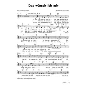 Produktbild des Artikels Noten - Download Das wünsch ich mir
