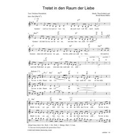 Produktbild des Artikels Noten - Download Tretet in den Raum der Liebe