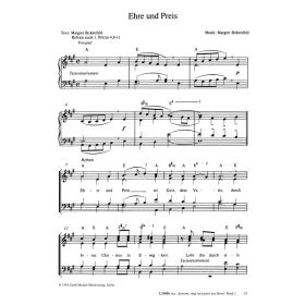 Produktbild des Artikels Ehre und Preis (Noten - Download)