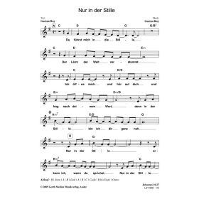 Produktbild des Artikels Nur in der Stille (Noten - Download)