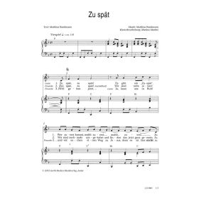 Produktbild des Artikels Noten - Download Zu spät