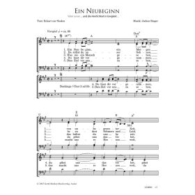Produktbild des Artikels Noten - Download Ein Neubeginn