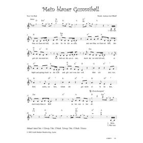 Produktbild des Artikels Noten - Download Mein blauer Gummiball
