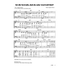 Produktbild des Artikels Noten - Download Ist dir bewusst, dass du sehr wertvoll bist / Du Vet Väl Om Att Du Vär Värdefull