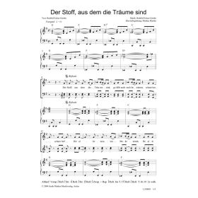 Produktbild des Artikels Noten - Download Der Stoff, aus dem die Träume sind