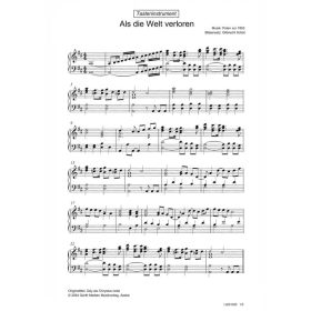 Produktbild des Artikels Als die Welt verloren / Gdy sie Chrystus rodzi (Tasteninstrument) (Noten - Download)