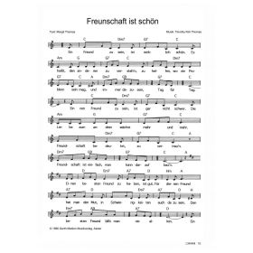 Produktbild des Artikels Freundschaft ist schön (Noten - Download)