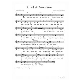 Produktbild des Artikels Ich will ein Freund sein (Noten - Download)