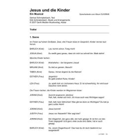 Produktbild des Artikels Jesus und die Kinder (Szenentexte) (Noten - Download)