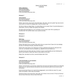 Produktbild des Artikels Jesus und die Kinder (Liedtexte) (Noten - Download)