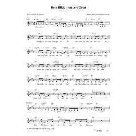 Produktbild des Artikels Dein Blick - eine Art Gebet (Noten - Download)