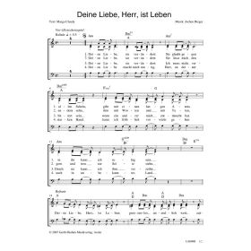 Produktbild des Artikels Noten - Download Deine Liebe, Herr, ist Leben