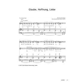 Produktbild des Artikels Noten - Download Glaube, Hoffnung, Liebe